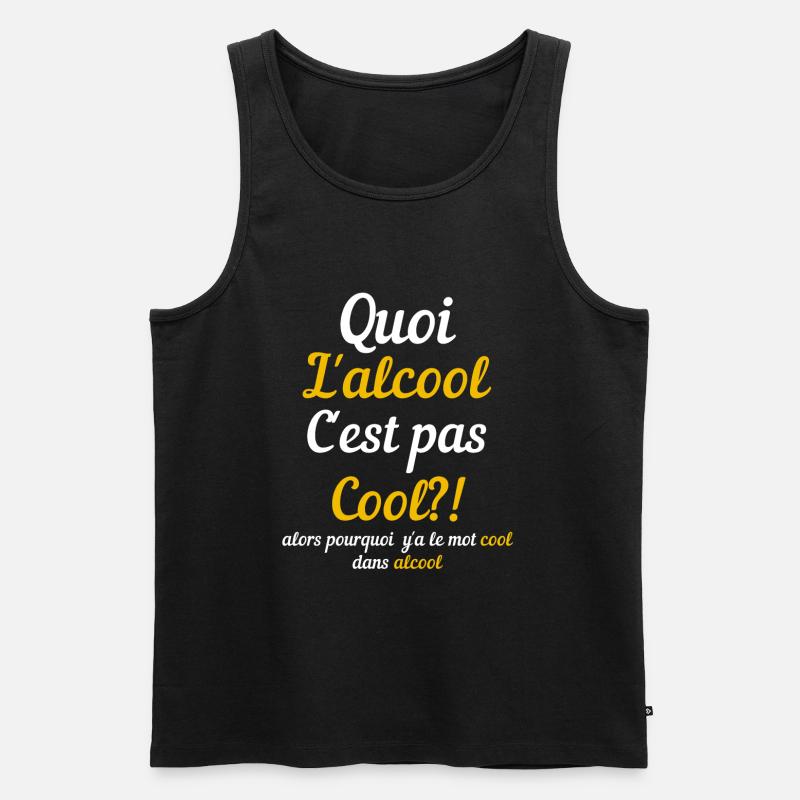 L'Alcool C'est pas Cool - Débardeur bio Premium Homme - noir