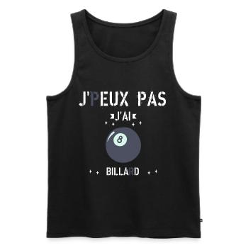 J Peux Pas J ai Billard - Débardeur bio Premium Homme - noir - Devant - Michal (187cm)