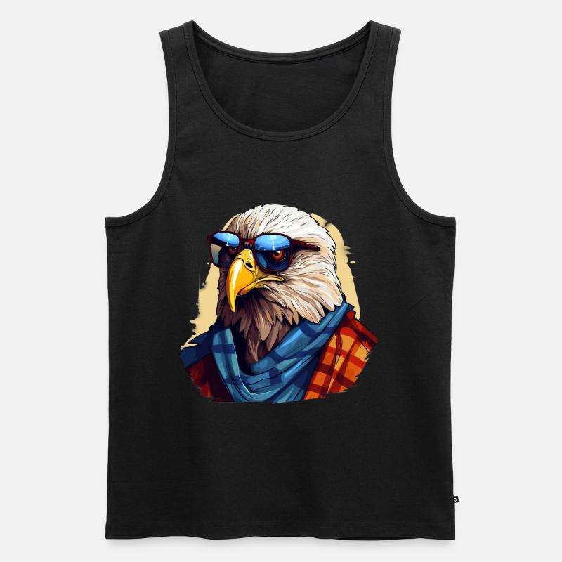 Streetwear Bald Eagle | Eagle lovers - Men's Premium Organic Tank Top - black