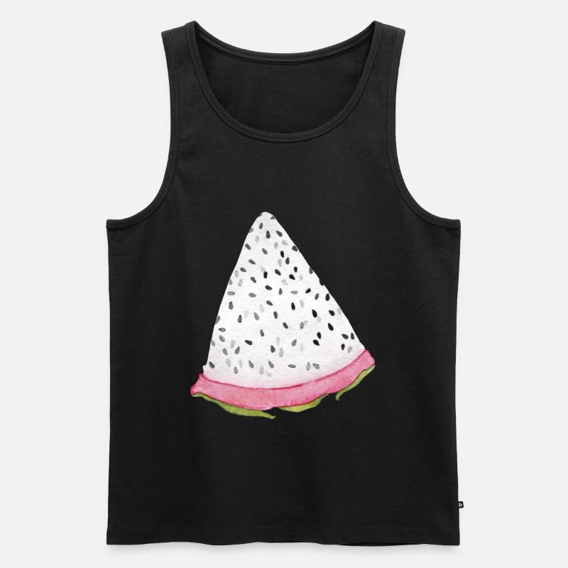 Drachenfrucht - Männer Premium Bio Tank Top - Schwarz