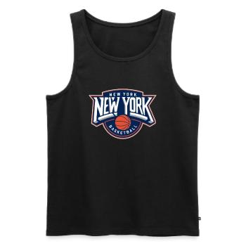New Yorker Basketball - Männer Premium Bio Tank Top - Schwarz - Vorne - AI Model Male 178 light (178cm)