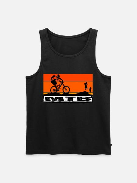 Vélo VTT - Débardeur bio Premium Homme - noir