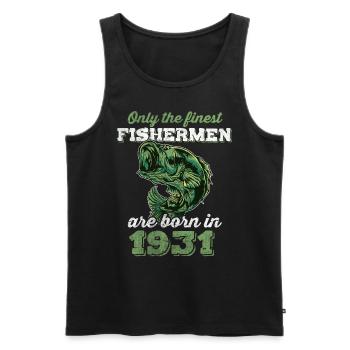 Legendär 91 Jahre alt Geschenk zum 91. Geburtstag - Männer Premium Bio Tank Top - Schwarz - Vorne - AI Model Male 178 light (178cm)
