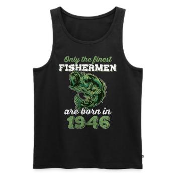 Legendär 76 Jahre alt Geschenk zum 76. Geburtstag - Männer Premium Bio Tank Top - Schwarz - Vorne - AI Model Male 178 light (178cm)