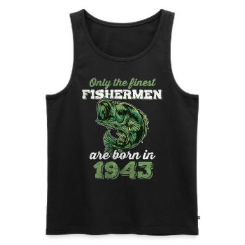 Legendär 79 Jahre alt Geschenk zum 79. Geburtstag - Männer Premium Bio Tank Top - Schwarz - Vorne - AI Model Male 178 light (178cm)