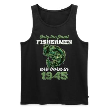 Legendär 77 Jahre alt Geschenk zum 77. Geburtstag - Männer Premium Bio Tank Top - Schwarz - Vorne - AI Model Male 178 light (178cm)