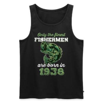 Legendary 84 years old gift for his 84th birthday - Men's Premium Organic Tank Top - black - Front - Michal (187cm)