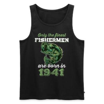 Legendär 81 Jahre alt Geschenk zum 81. Geburtstag - Männer Premium Bio Tank Top - Schwarz - Vorne - AI Model Male 178 light (178cm)