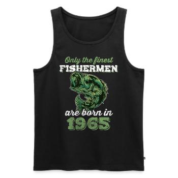 Legendary 57 years old gift for the 57th birthday - Men's Premium Organic Tank Top - black - Front - AI Model Male 178 light (178cm)