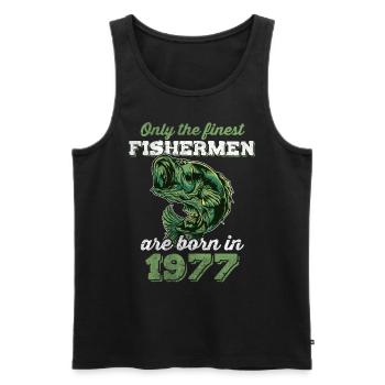 Legendär 45 Jahre alt Geschenk zum 45. Geburtstag - Männer Premium Bio Tank Top - Schwarz - Vorne - Michal (187cm)