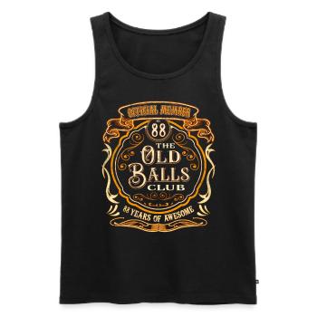 88 years Of The Old Balls Club 88th birthday - Men's Premium Organic Tank Top - black - Front - AI Model Male 178 light (178cm)