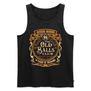 96 Jahre The Old Balls Club 96. Geburtstag - Männer Premium Bio Tank Top - Schwarz - Vorne - AI Model Male 178 light (178cm)