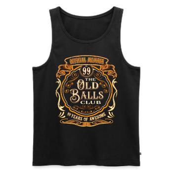 99 ans du 99e anniversaire du Old Balls Club - Débardeur bio Premium Homme - noir - Devant - Michal (187cm)