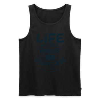 Live without Angles is Pointless Math Teacher - Men's Premium Organic Tank Top - black - Front - Michal (187cm)