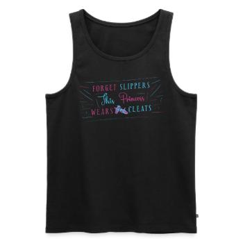 This Princess Wears Cleats Softball Girl - Men's Premium Organic Tank Top - black - Front - Michal (187cm)
