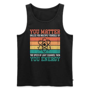 You Matter Unless You Multiply Yourself Science - Männer Premium Bio Tank Top - Schwarz - Vorne - AI Model Male 178 light (178cm)