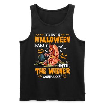 Not A Halloween Party Until The Viennese Comes Out - Men's Premium Organic Tank Top - black - Front - Michal (187cm)