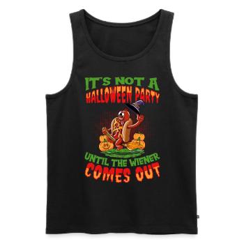 Not A Halloween Party Until The Viennese Comes Out - Men's Premium Organic Tank Top - black - Front - Michal (187cm)