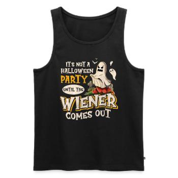Not A Halloween Party Until The Viennese Comes Out - Men's Premium Organic Tank Top - black - Front - Michal (187cm)