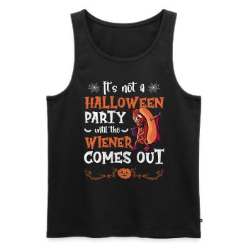 Not A Halloween Party Until The Viennese Comes Out - Men's Premium Organic Tank Top - black - Front - Michal (187cm)