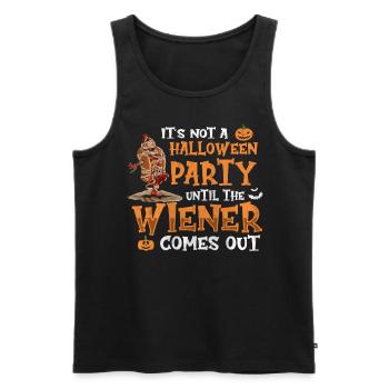 Not A Halloween Party Until The Viennese Comes Out - Men's Premium Organic Tank Top - black - Front - Michal (187cm)