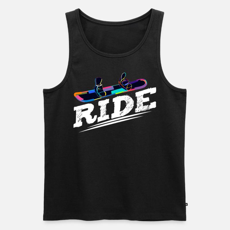 Ride Snowboarding - Männer Premium Bio Tank Top - Schwarz