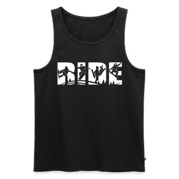 Ride Snowboarding - Männer Premium Bio Tank Top - Schwarz - Vorne - Michal (187cm)