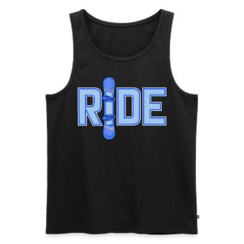 Ride Snowboarding - Männer Premium Bio Tank Top - Schwarz - Vorne - Michal (187cm)
