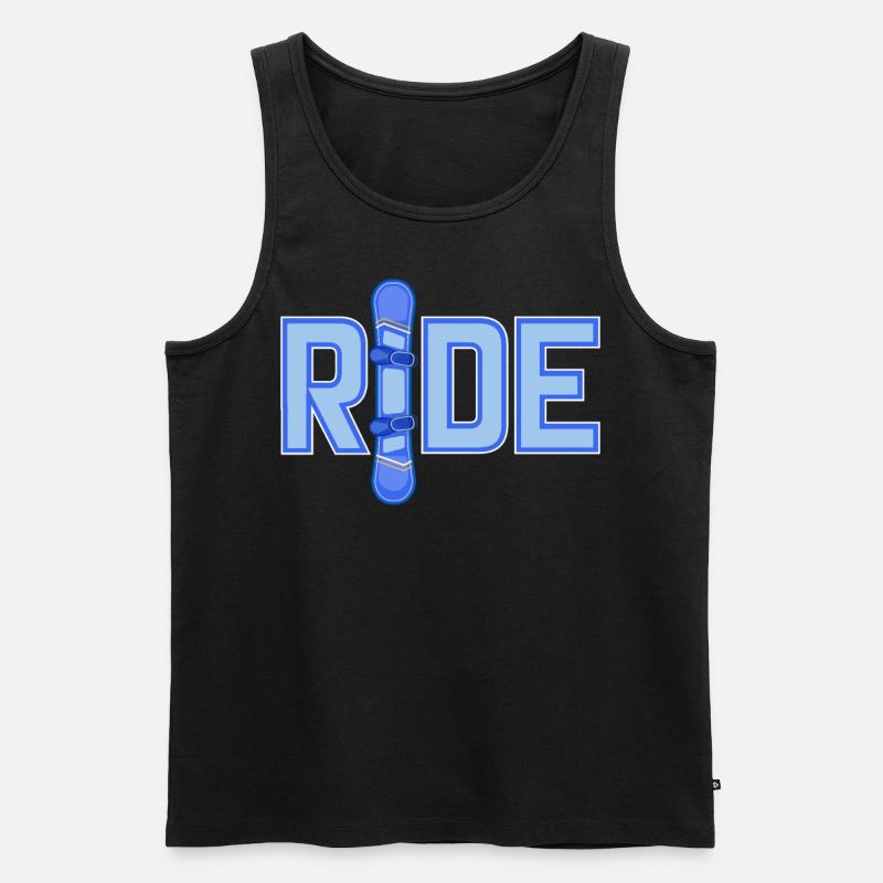 Ride Snowboarding - Männer Premium Bio Tank Top - Schwarz