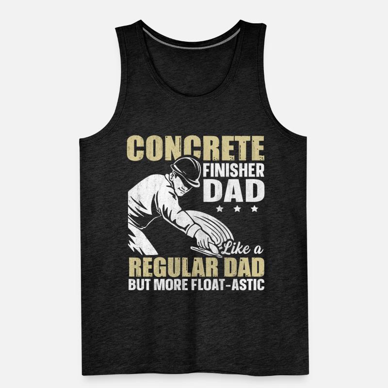 Float-Astic Concrete Finisher Dad Betonbauer Men's Premium Organic Tank Top