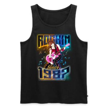 Rockin Since 1987 Fan de musique rock 35e anniversaire - Débardeur bio Premium Homme - noir - Devant - Michal (187cm)