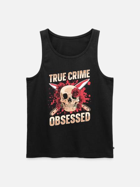 True Crime Obsessed - Men's Premium Organic Tank Top - black