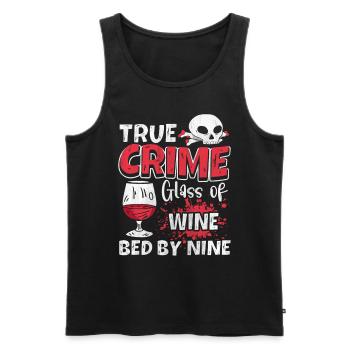 Bon vin et cadeau True Crime - Débardeur bio Premium Homme - noir - Devant - Michal (187cm)