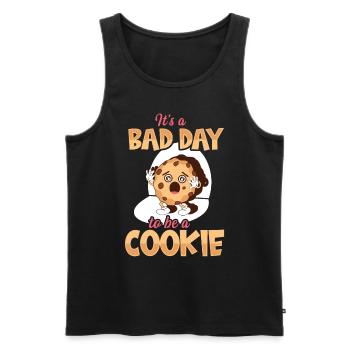 Its A Bad Day To Be A Cookie - Männer Premium Bio Tank Top - Schwarz - Vorne - AI Model Male 178 light (178cm)
