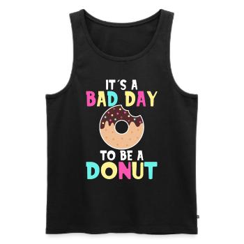 Its A Bad Day To Be A Donut - Männer Premium Bio Tank Top - Schwarz - Vorne - AI Model Male 178 light (178cm)