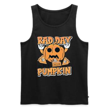 Its A Bad Day To Be A Pumpkin - Männer Premium Bio Tank Top - Schwarz - Vorne - AI Model Male 178 light (178cm)
