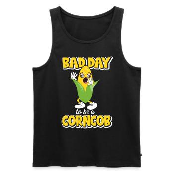 Its A Bad Day To Be A Corncob - Männer Premium Bio Tank Top - Schwarz - Vorne - AI Model Male 178 light (178cm)