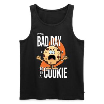 Its A Bad Day To Be A Cookie - Männer Premium Bio Tank Top - Schwarz - Vorne - AI Model Male 178 light (178cm)