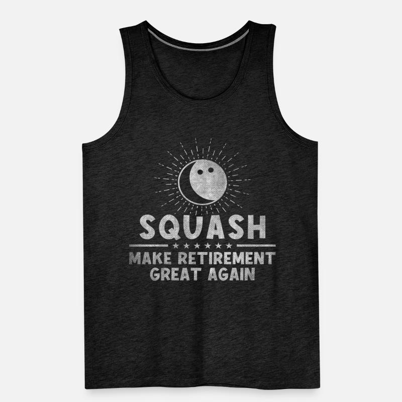 Le squash rend sa retraite encore plus belle Retraité Débardeur bio Premium Homme