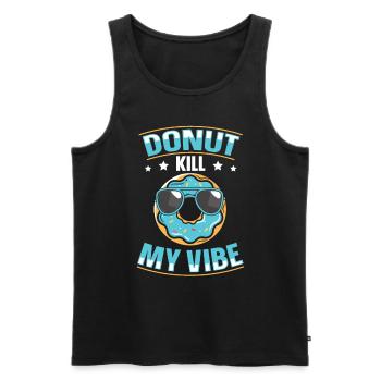 Donut Kill My Vibe Funny Donut Lover - Débardeur bio Premium Homme - noir - Devant - AI Model Male 178 light (178cm)