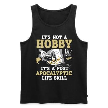 Its Not A Hobby Funny Saying Anvil Blacksmith - Men's Premium Organic Tank Top - black - Front - Michal (187cm)