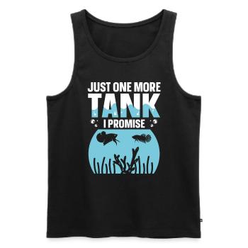 Juste un réservoir de plus je promets aquatique amusant - Débardeur bio Premium Homme - noir - Devant - Michal (187cm)