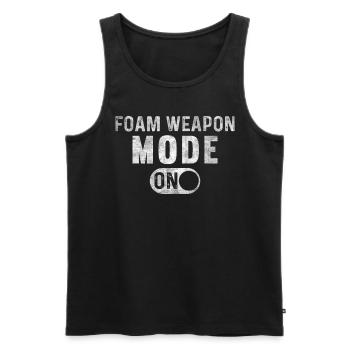 Foam Weapon Mode On Rollenspiel LARP - Männer Premium Bio Tank Top - Schwarz - Vorne - AI Model Male 178 light (178cm)