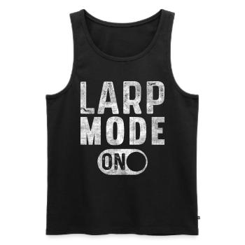 Larp Mode On Role-playing game LARP - Men's Premium Organic Tank Top - black - Front - Michal (187cm)