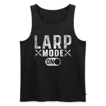 Larp Mode On Rollenspiel LARP - Männer Premium Bio Tank Top - Schwarz - Vorne - AI Model Male 178 light (178cm)
