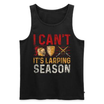 I Cant Its Larping Season RPG LARP - Men's Premium Organic Tank Top - black - Front - Michal (187cm)