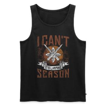 I Cant Its Larping Season RPG LARP - Men's Premium Organic Tank Top - black - Front - Michal (187cm)