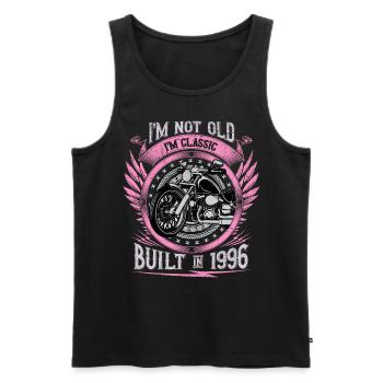 I'm Classic Built 1996 Motorcycle 27th Birthday - Männer Premium Bio Tank Top - Schwarz - Vorne - AI Model Male 178 light (178cm)