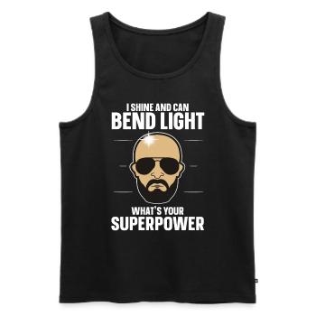 Being Bald Bald Guy With A Beard Bald Dad - Men's Premium Organic Tank Top - black - Front - AI Model Male 178 light (178cm)