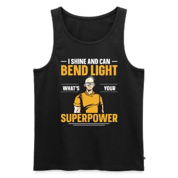 Being Bald Bald Guy With A Beard Bald Dad - Men's Premium Organic Tank Top - black - Front - AI Model Male 178 light (178cm)